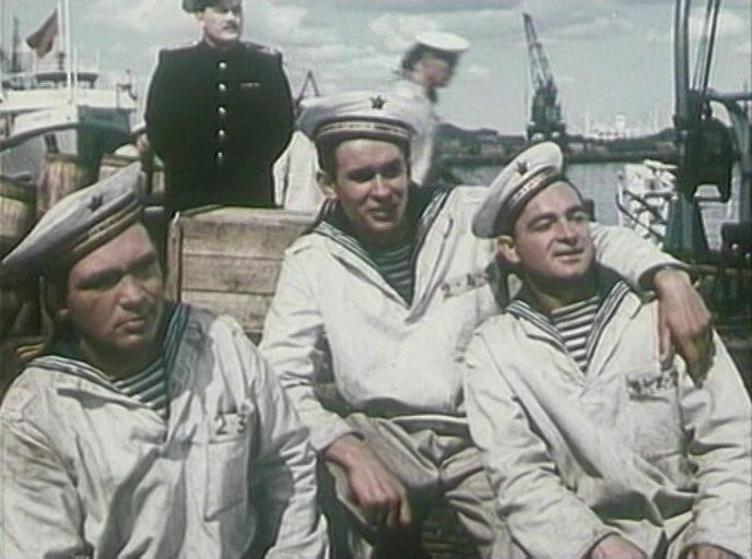 Кадр из фильма Командир корабля (1954)