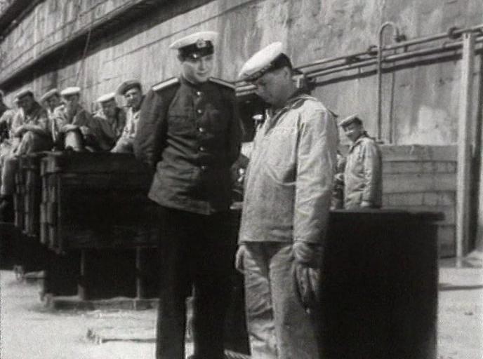 Кадр из фильма Тень у пирса (1955)