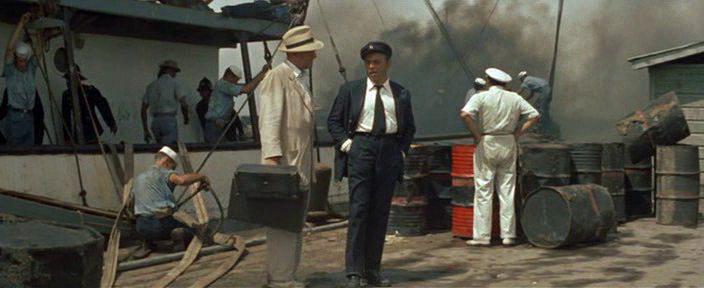 Кадр из фильма Огонь из преисподней / Fire Down Below (1957)