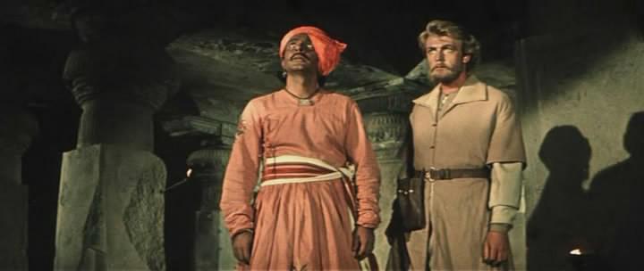 Кадр из фильма Хождение за три моря / Pardesi (1958)