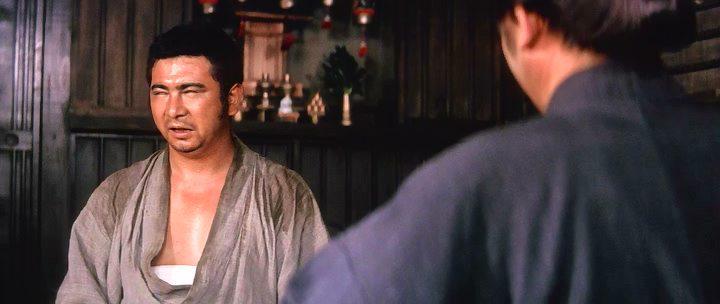 Кадр из фильма Затойчи и обречённый / Zatoichi sakate giri (1965)