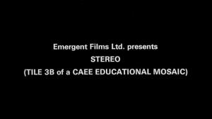 Кадры из фильма Стерео / Stereo (Tile 3B of a CAEE Educational Mosaic) (1969)