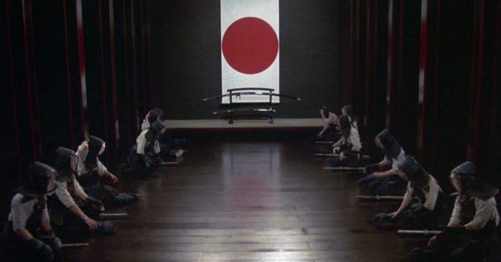 Кадр из фильма Мисима: Жизнь в четырёх главах / Mishima: A Life in Four Chapters (1985)