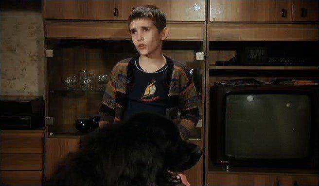 Кадр из фильма Мальчик с большой чёрной собакой / Der Junge mit dem großen schwarzen Hund (1986)