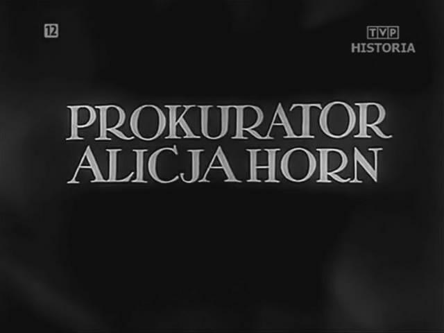 Кадр из фильма Прокурор Алиция Хорн / Prokurator Alicja Horn (1933)
