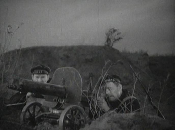 Кадр из фильма Разгром Юденича (1940)