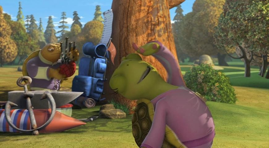 Кадр из фильма Изменчивые басни: Черепаха против Зайца / Unstable Fables: Tortoise vs. Hare (2008)