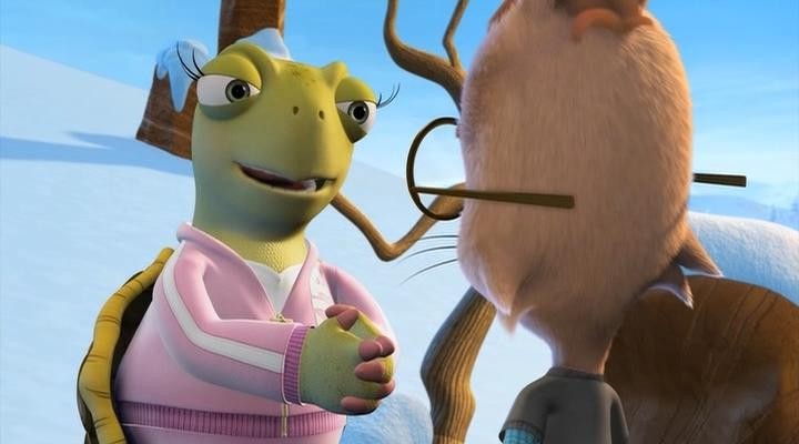 Кадр из фильма Изменчивые басни: Черепаха против Зайца / Unstable Fables: Tortoise vs. Hare (2008)