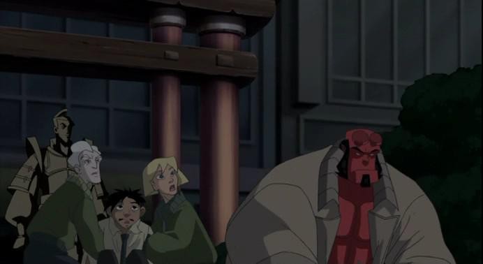 Кадр из фильма Хеллбой: Меч громов / Hellboy Animated: Sword of Storms (2006)
