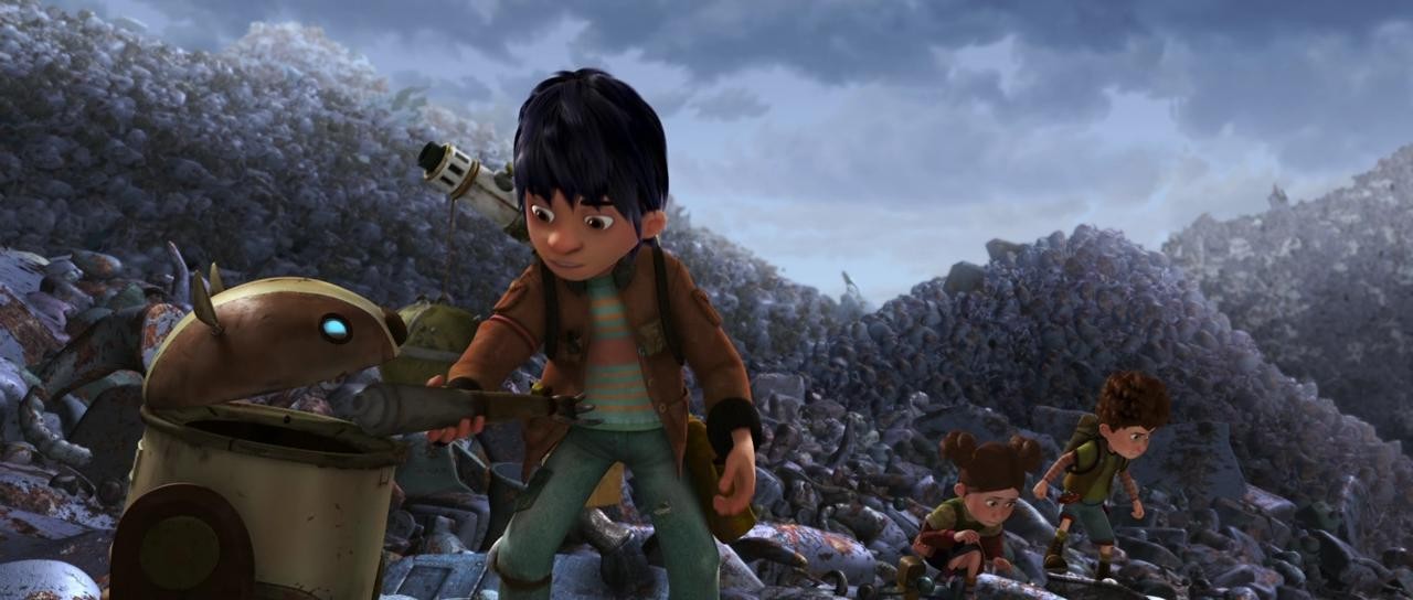 Кадр из фильма Астробой против Пиратов с помойки / Astro Boy vs. The Junkyard Pirates (2010)