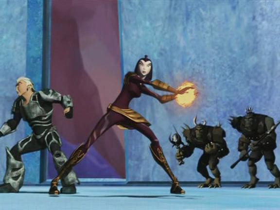 Кадр из фильма Драконы: Сага Огня и Льда / Dragons: Fire & Ice (2004)
