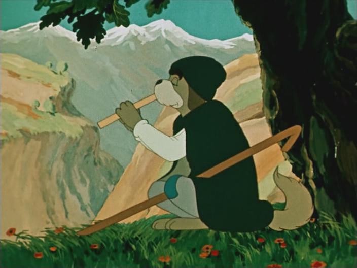 Кадр из фильма Пёс и кот (1955)