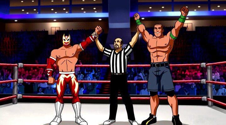 Кадр из фильма Скуби-Ду! Тайна рестлмании / Scooby-Doo! WrestleMania Mystery (2014)