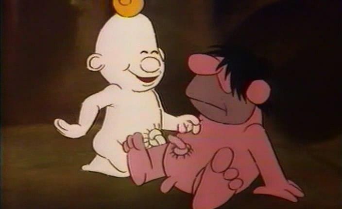 Кадр из фильма Недостающее звено / Le Chainon manquant (1980)