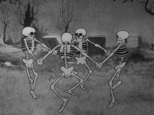 Кадр из фильма Пляска скелетов / The Skeleton Dance (1929)