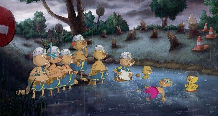 Кадр из фильма Ворона-проказница / Der kleine Rabe Socke (2012)