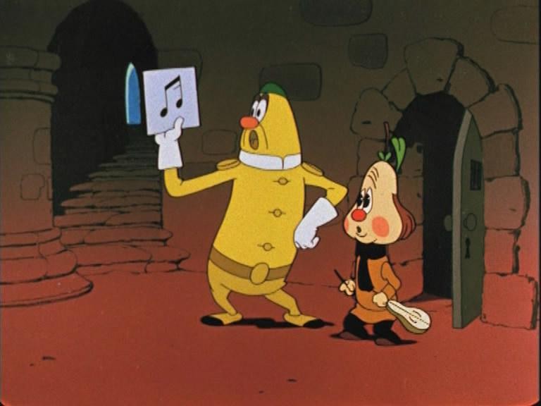 Кадр из фильма Чиполлино, Заколдованный мальчик (1955)