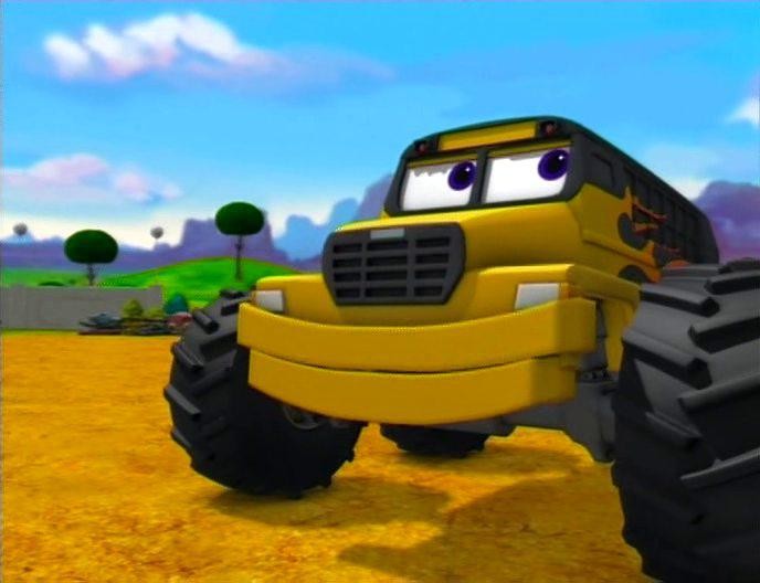 Кадр из фильма Метеор и крутые тачки / Bigfoot Presents: Meteor and the Mighty Monster Trucks (2006)