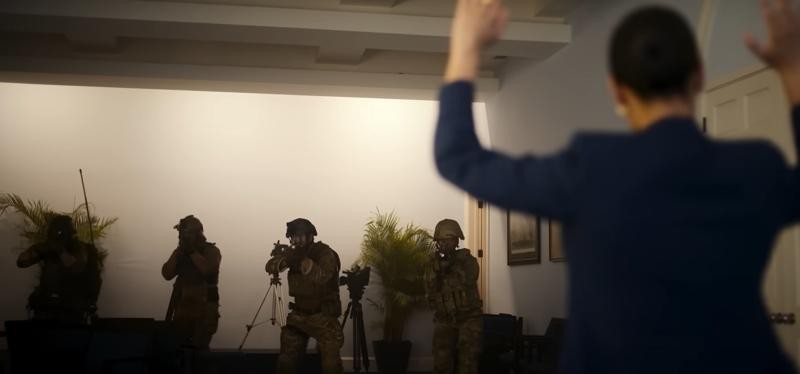 Кадр из фильма Падение империи / Civil War (2024)